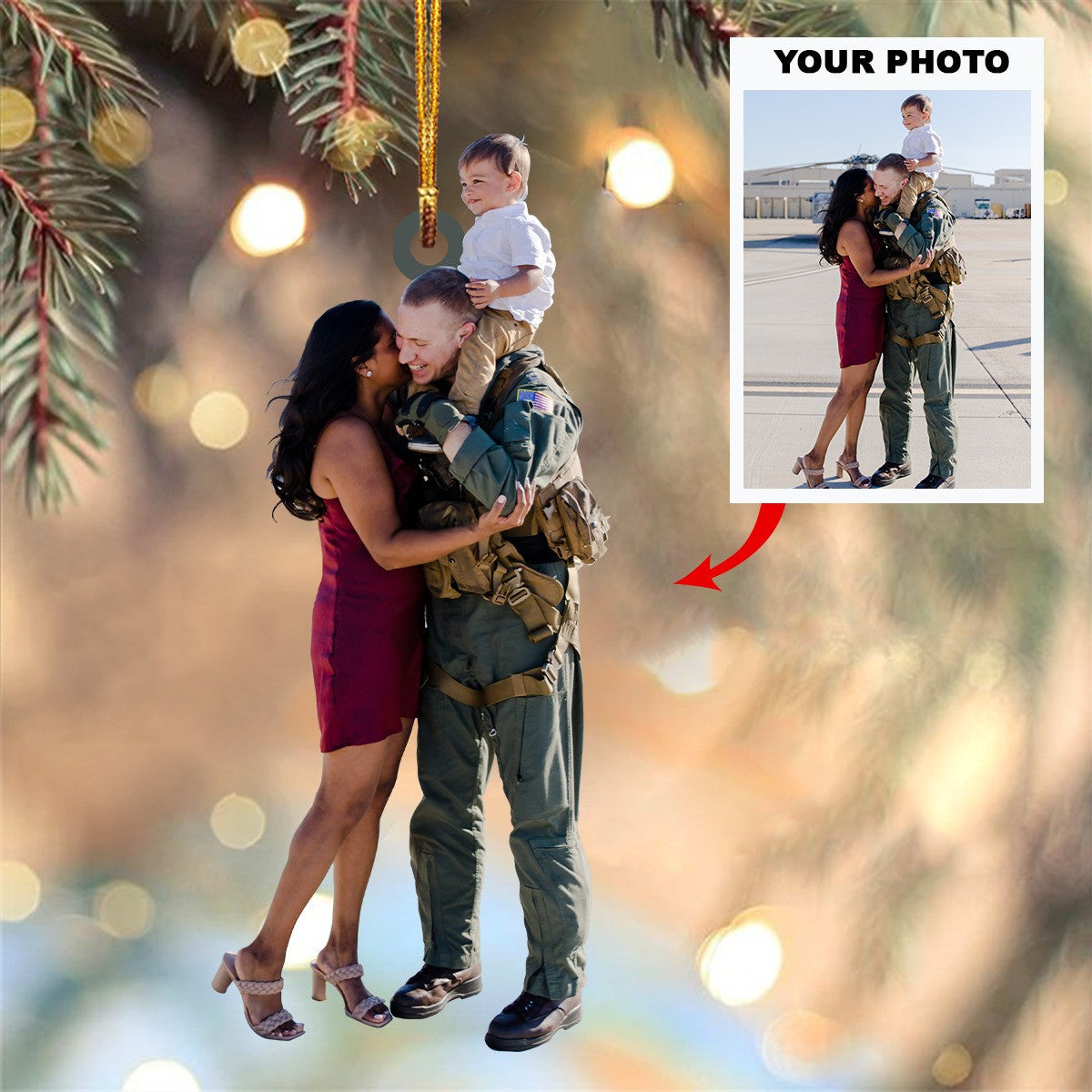Custom Photo Ornament 2023 Family Ornaments Personalized Family Gifts