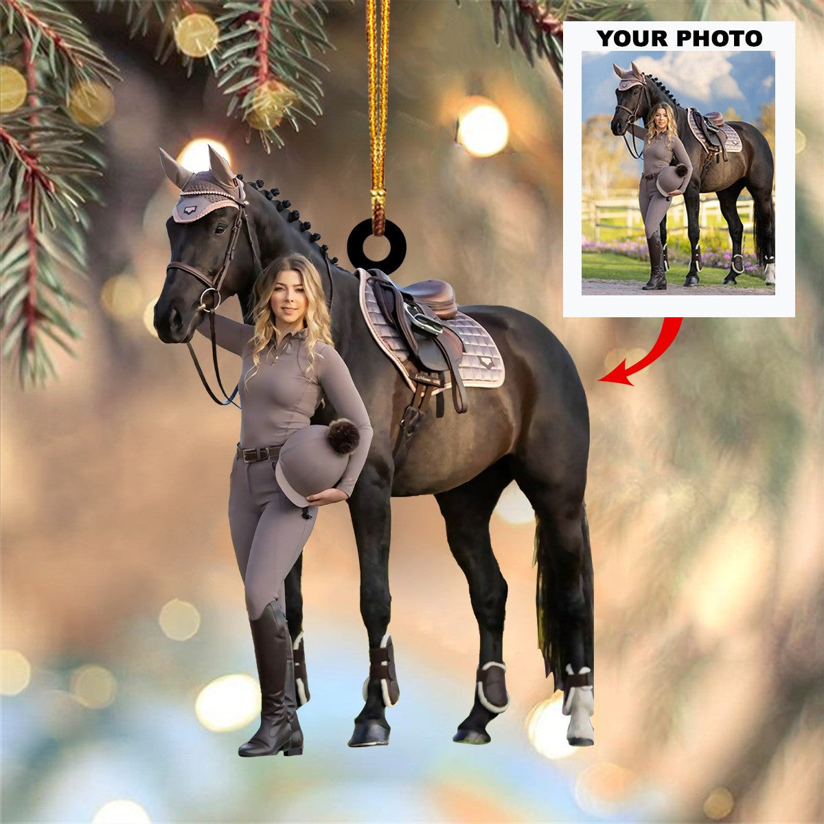 Custom Photo Camper Christmas Ornament Personalized Rv Ornaments Gifts For Campervan Owners