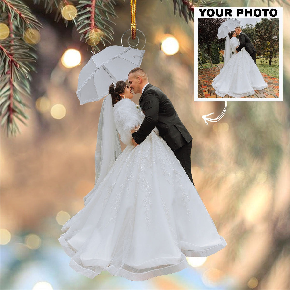 Personalized Picture Ornaments Bride And Groom Ornaments Gifts Gifts For Wife Husband