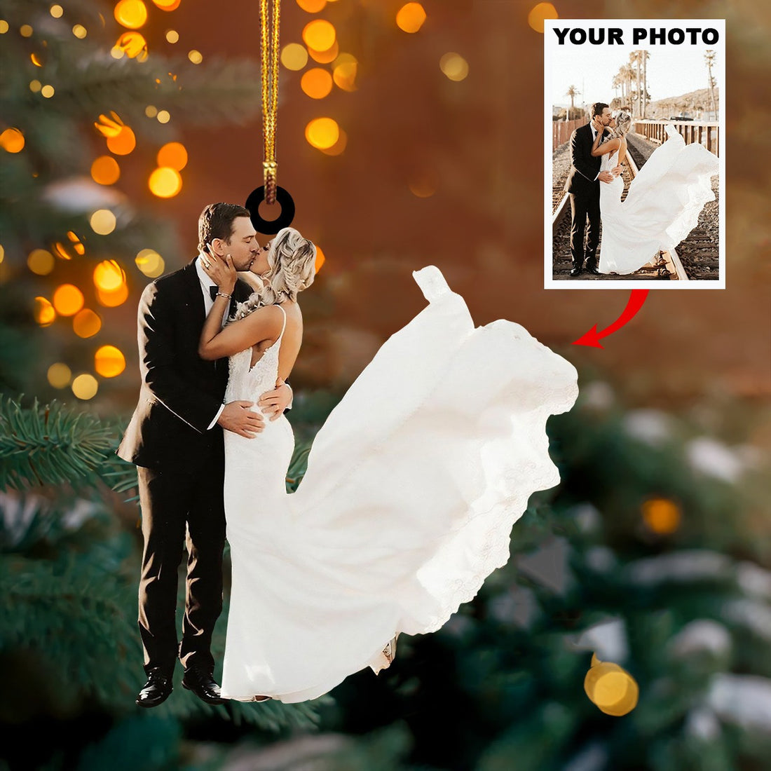 Personalized Christmas Ornaments With Photo Wedding Christmas Ornament Gifts For Him Her