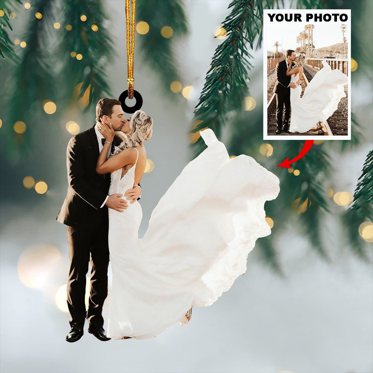 Personalized Christmas Ornaments With Photo Wedding Christmas Ornament Gifts For Him Her
