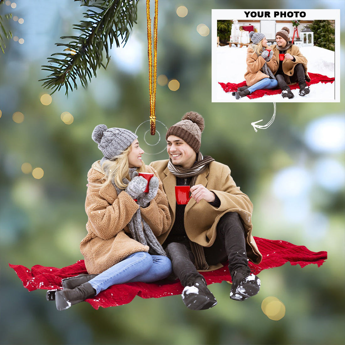 Personalized Photo Couple Ornament Image Christmas Ornament Gifts For Couples