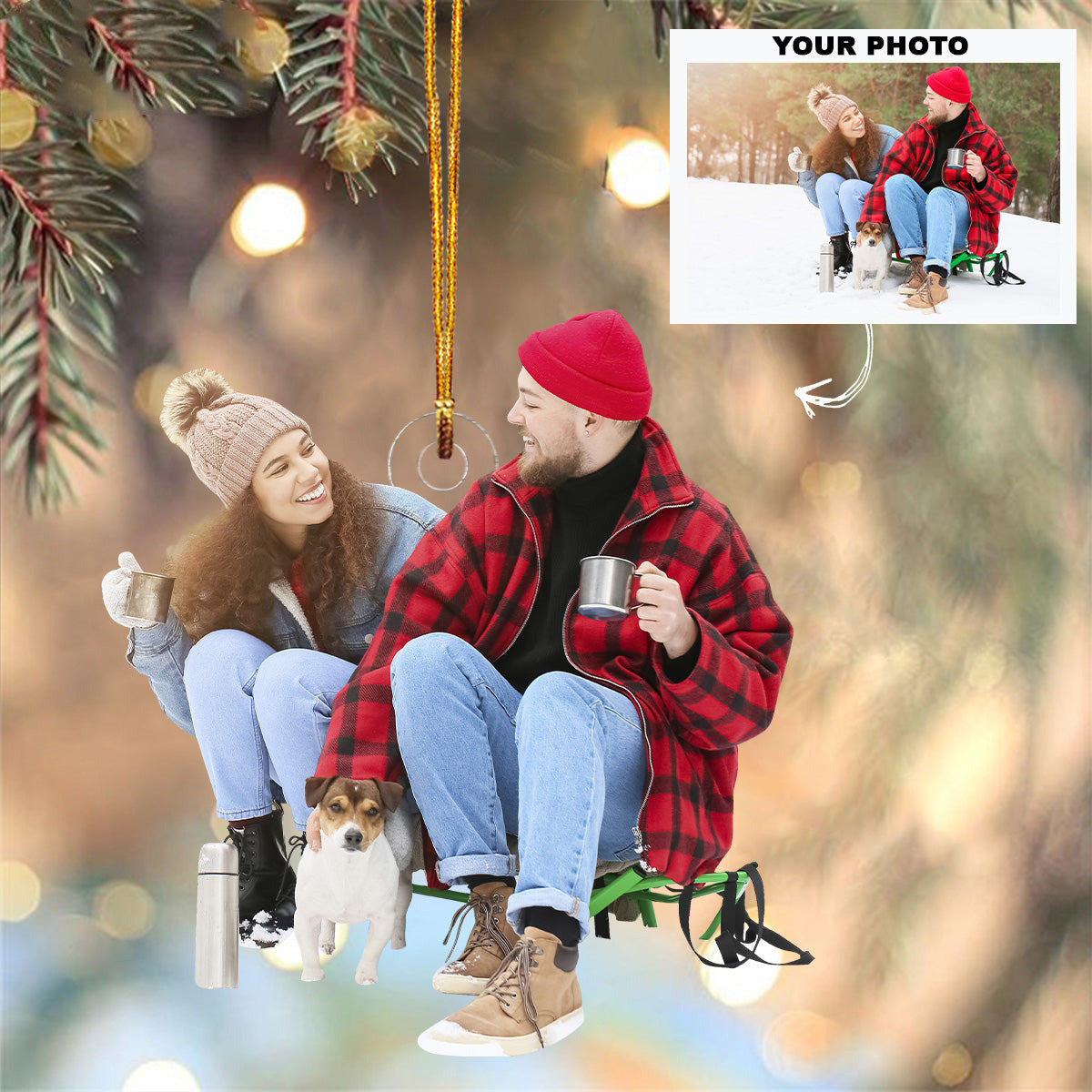 Personalized Photo Couple Ornament Image Christmas Ornament Gifts For Couples