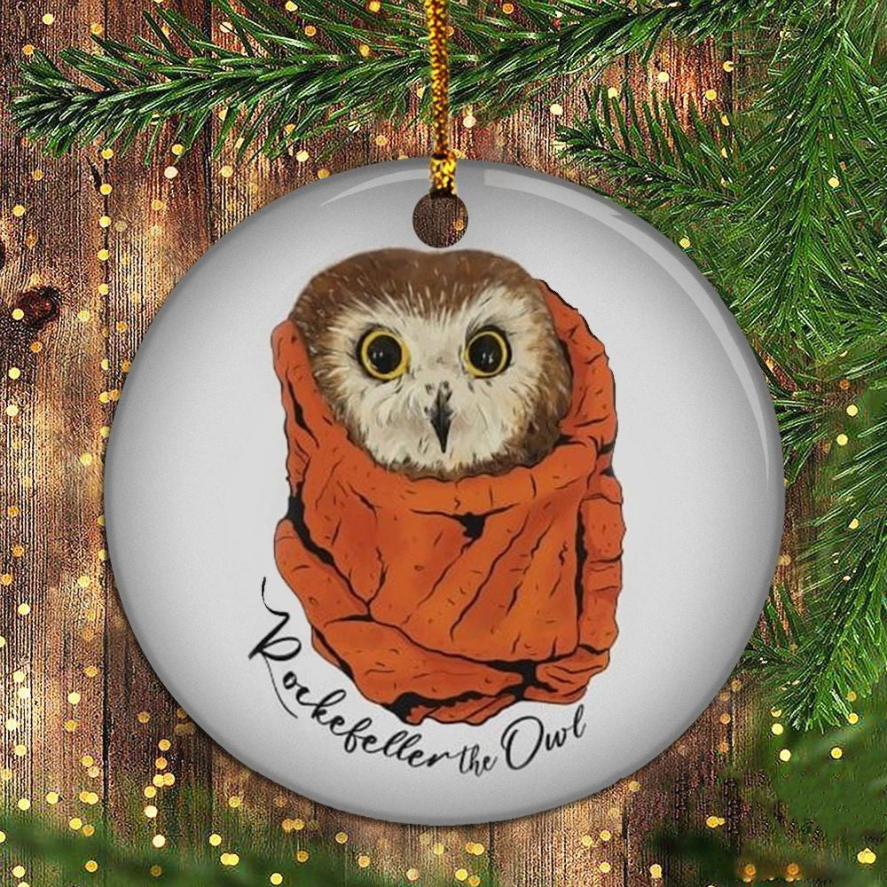 Rockefeller Owl Ornament Rockefeller Tree Owl Baby Owl Outdoor Christmas Ornament Set 2023