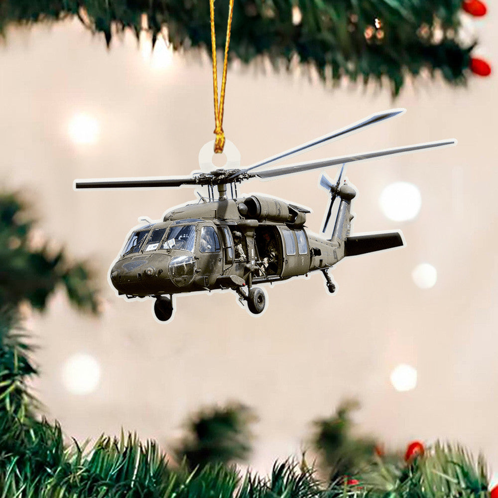 Veteran Helicopter Christmas Ornament 2023 Christmas Ornament Gift For Veterans