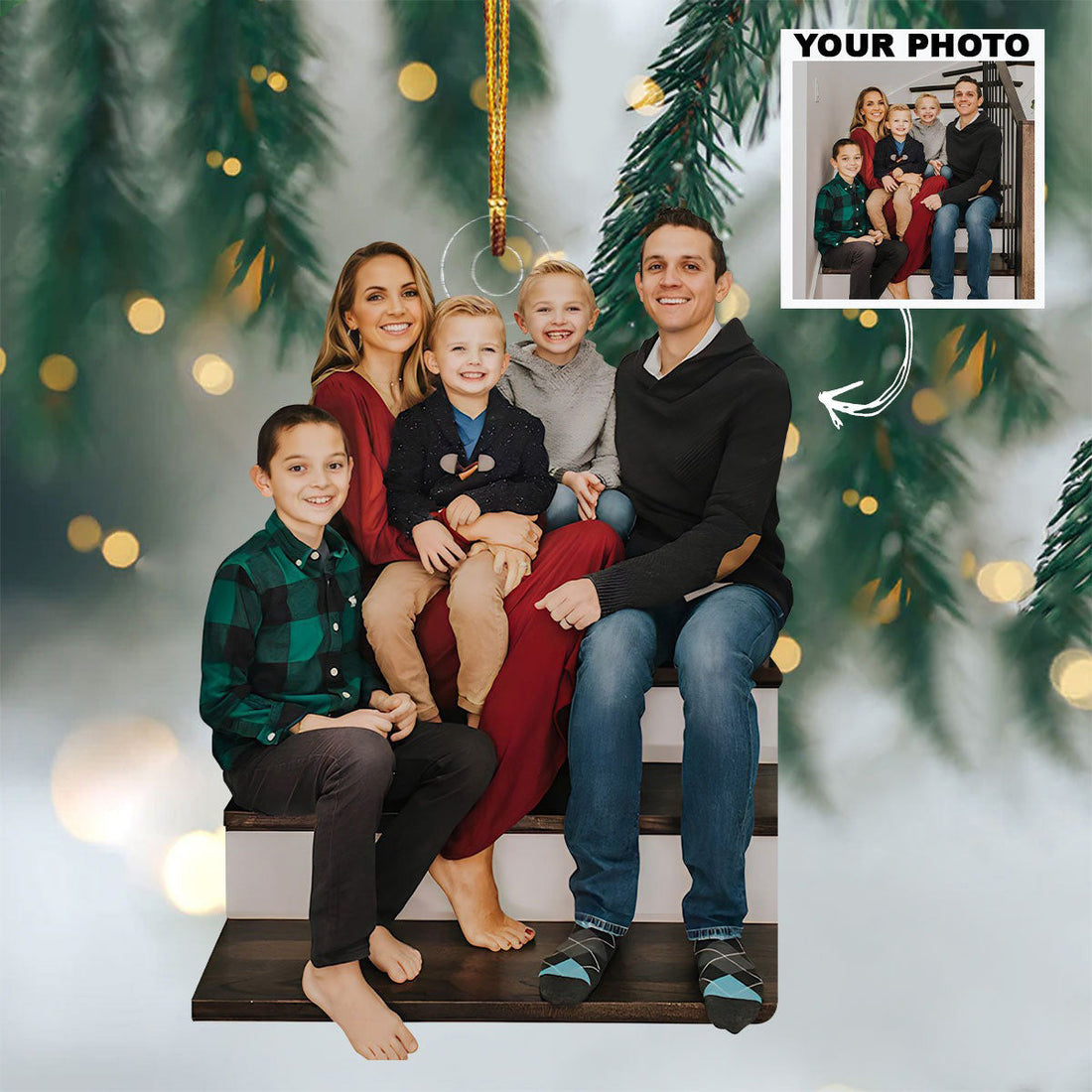 Customized Picture Family Ornament Personalized Family Christmas Ornaments Home Decor
