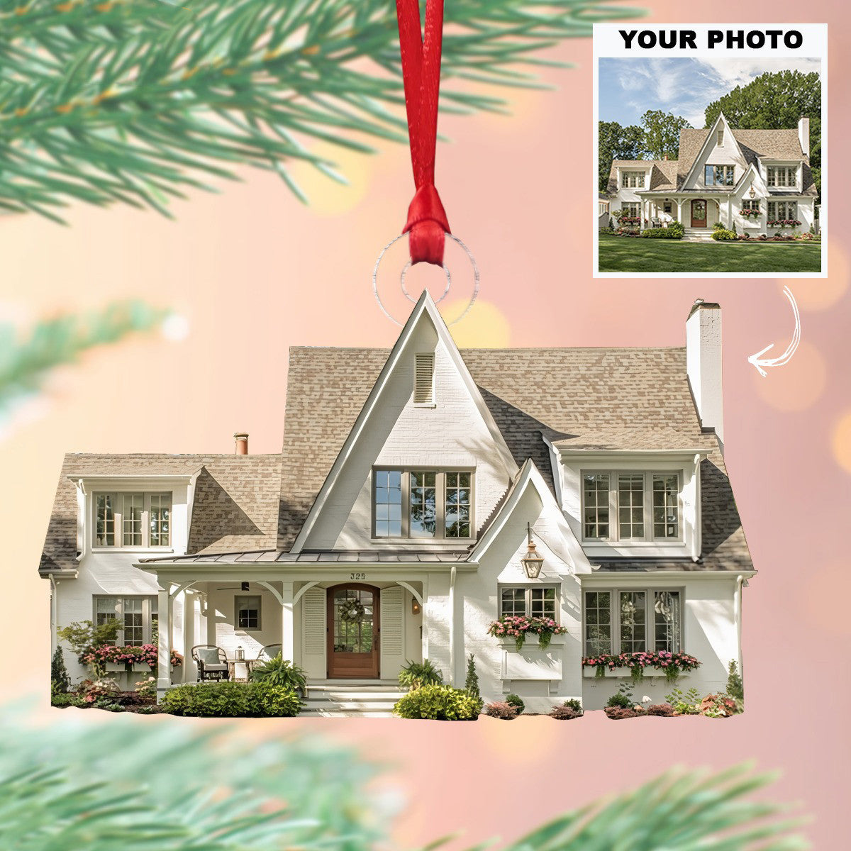 Customized Photo Ornaments New Home Christmas Ornament Gifts For Family