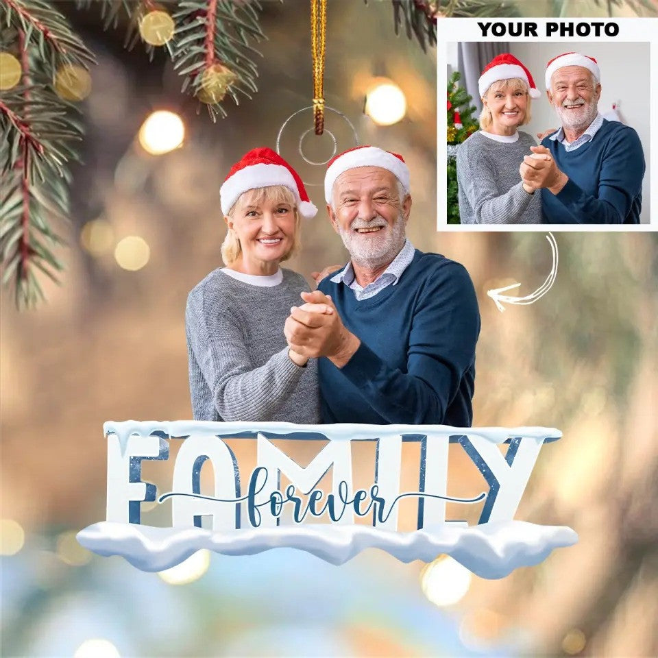 Personalized Photo Family Forever Ornaments Picture Christmas Ornaments Gifts For Family