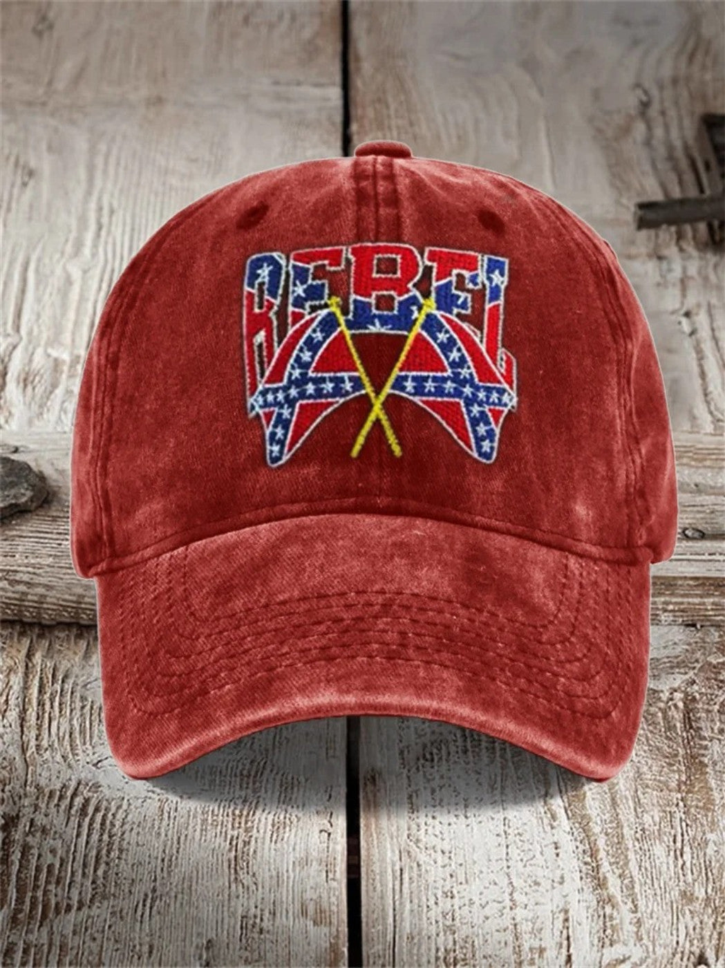 Southern Pride Old Dixie Embroidered Hat Vintage Southern Cross Hat Lynyrd Skynyrd Merch