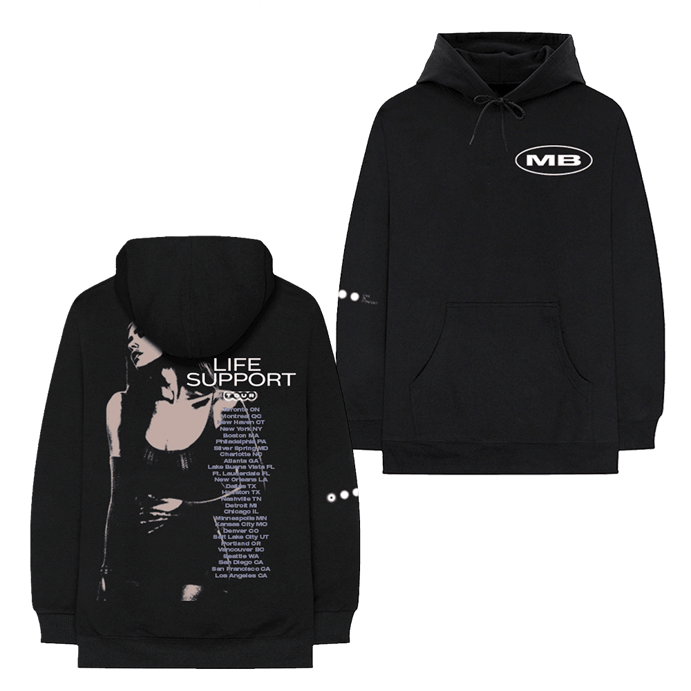 Madison Beer Merch Life Support Tour EU Silhouette Hoodie Gifts For Music Fans