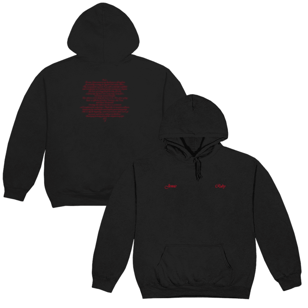 Jennie Merch Ruby Album Kpop Hoodie Ruby Black Hoodie Gifts For Music Fans