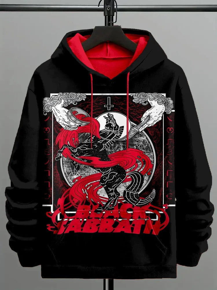 Black Sabbath Merch Hoodie Rock Band Black Sabbath Hooded Sweatshirt Gifts For Fan