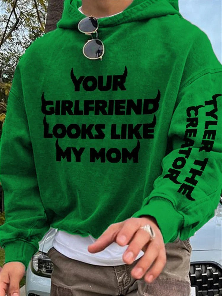 Chromakopia Tour Merch Hoodie Your Girlfriend Looks Like My Mom Hoodie Gifts For Music Fan
