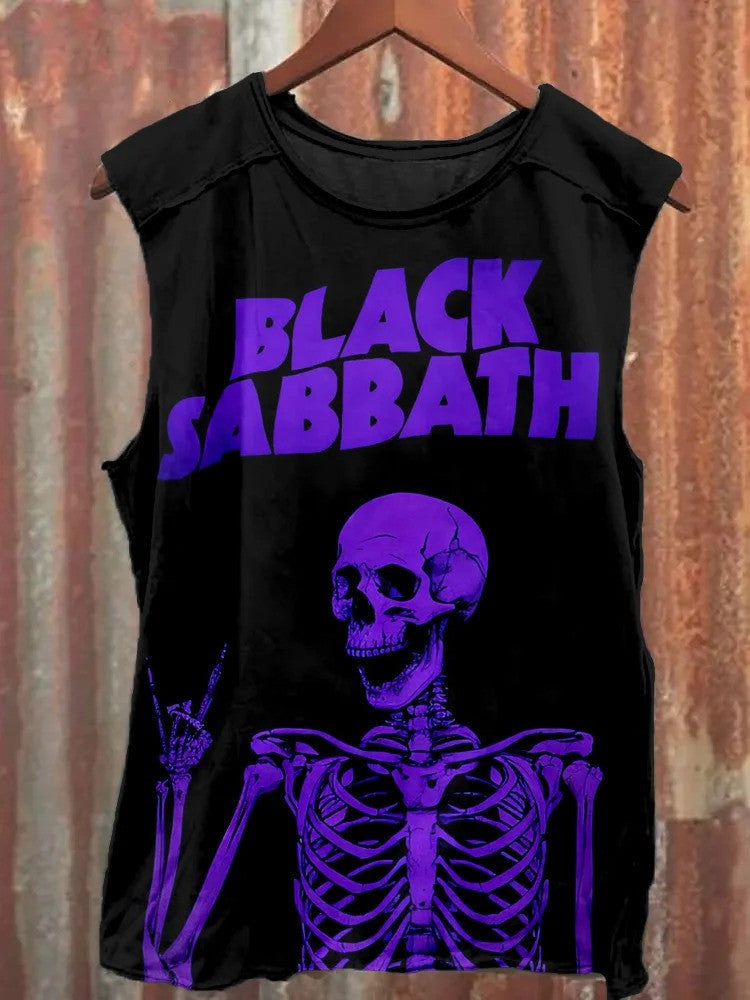 Black Sabbath Merch Tank Top Skeleton Black Sabbath Sweatshirt Gifts For Rock Band Fans