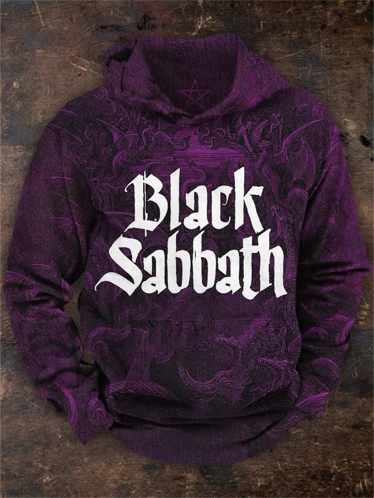 Black Sabbath Merch Hoodie Vintage Black Sabbath Hooded Sweatshirt Rock Band Gifts For Fan