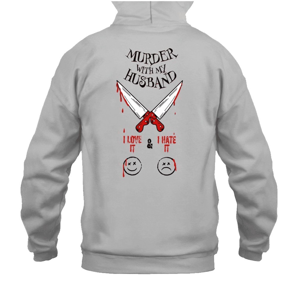 Murder With My Husband Merch Hoodie Knives Out Hoodie Hoodie Christmas Gift for Him