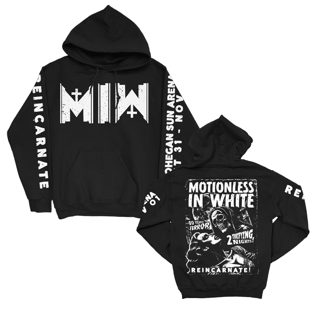 Motionless In White Merch Motionless In White 10 Years Of Terror Hoodie Father's Day Gift for Dad