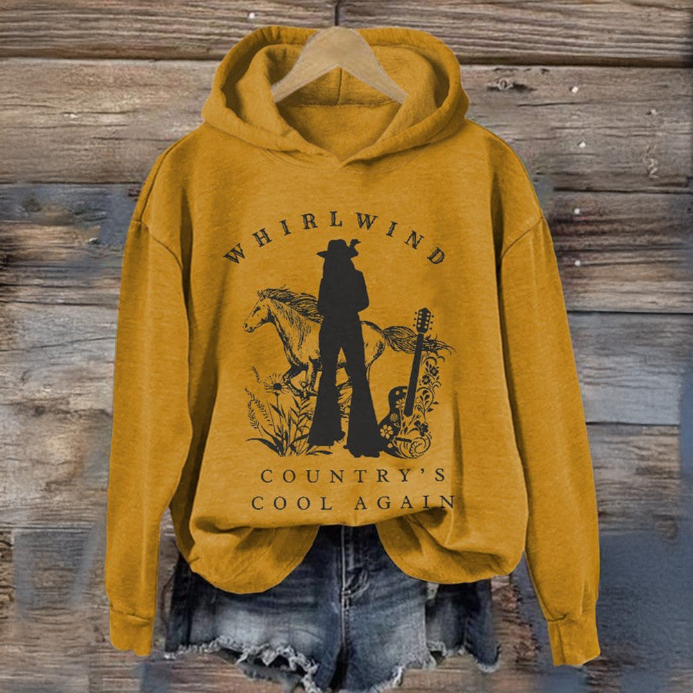 Lainey Wilson Merch Whirlwind Country's Cool Again Hoodie Gifts For Music Fans