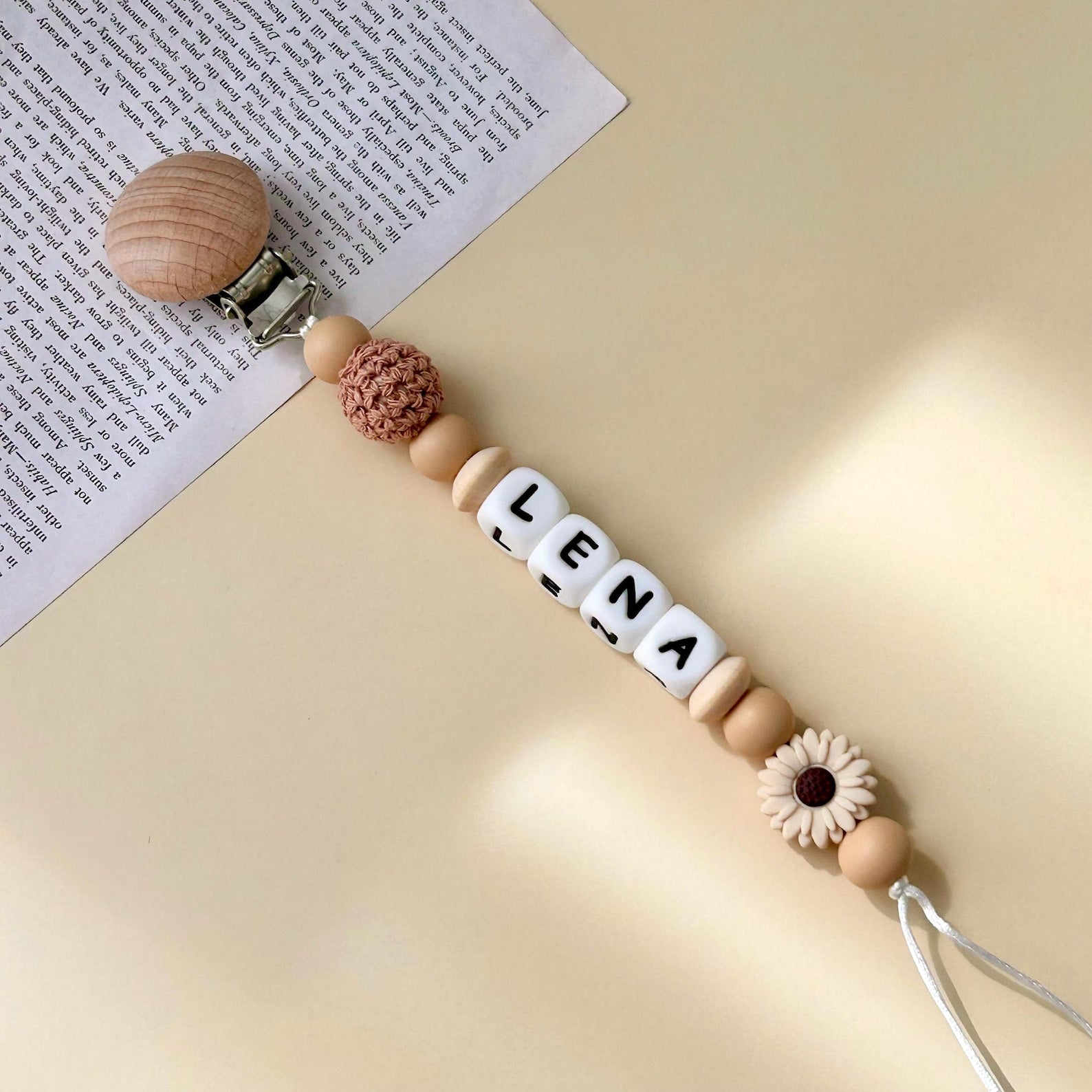 Personalized Pacifier Clips, Custom Pacifier Holder, Baby shower Gift, Binky Clip, Custom Dummy clip, Newborn Gift, Custom Soother Clip