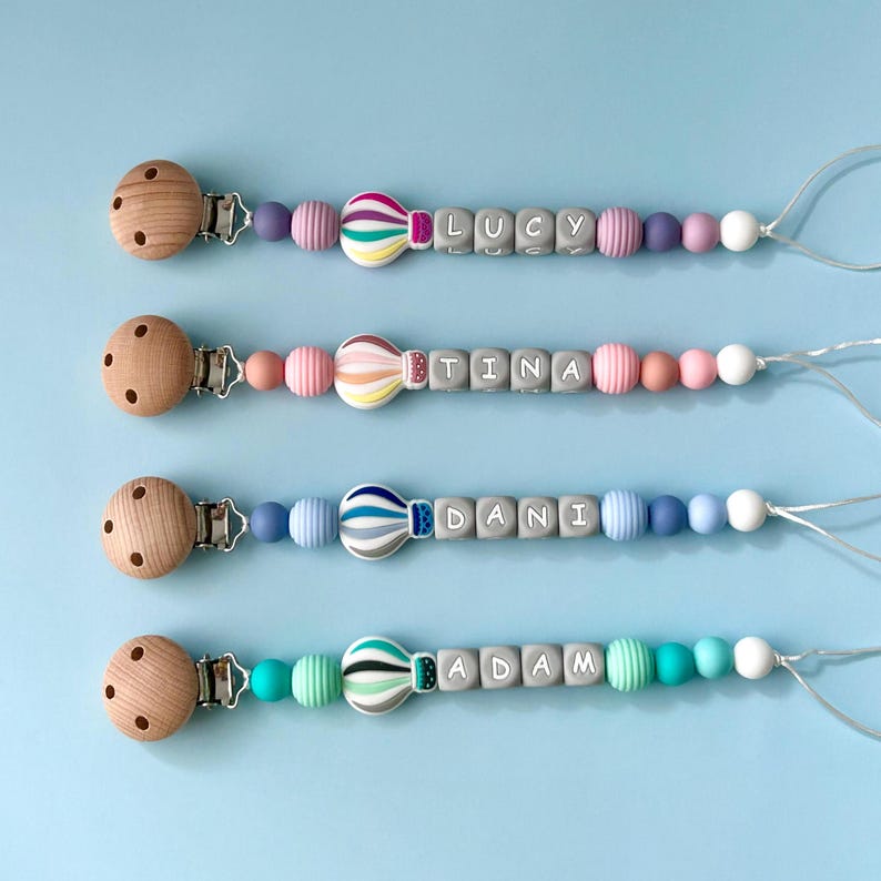 Personalized Pacifier Clip, Baby Pacifier Clip, Baby Gift, Personalized Soother Clip, Baby Binky Clips, Newborn Dummy clip, Birthday Gift