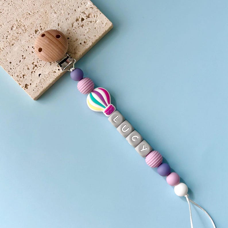 Personalized Pacifier Clip, Baby Pacifier Clip, Baby Gift, Personalized Soother Clip, Baby Binky Clips, Newborn Dummy clip, Birthday Gift