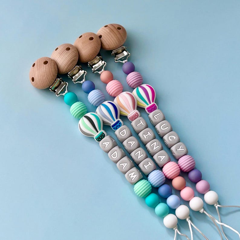 Personalized Pacifier Clip, Baby Pacifier Clip, Baby Gift, Personalized Soother Clip, Baby Binky Clips, Newborn Dummy clip, Birthday Gift