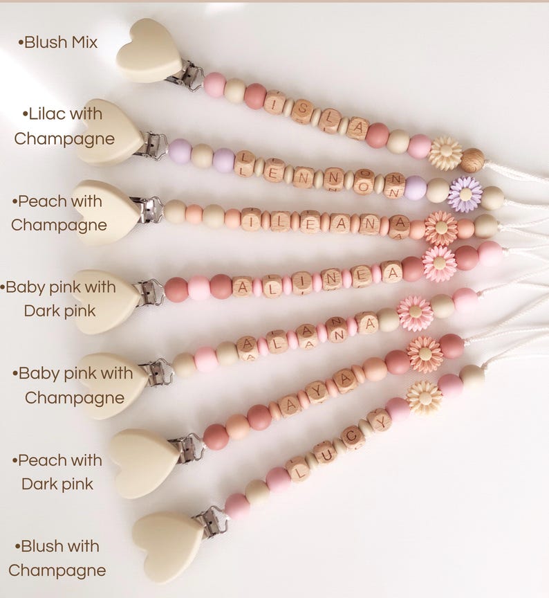 Gift for Newborn, Custom Pacifier Clip, Personalized Pacifier Holder, Baby Shower Gift